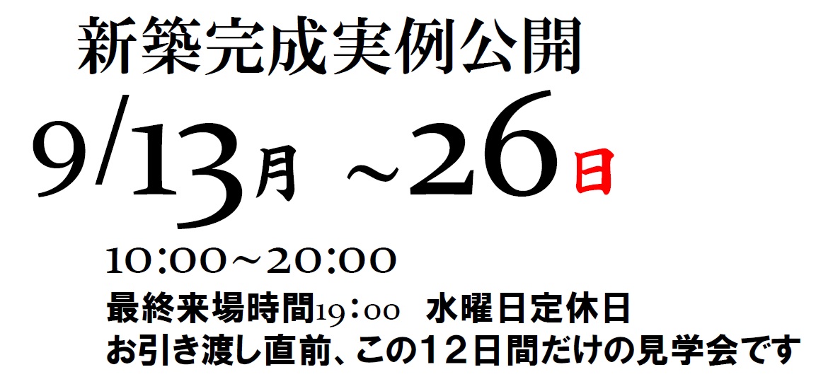 韮崎市大草町　新築完成